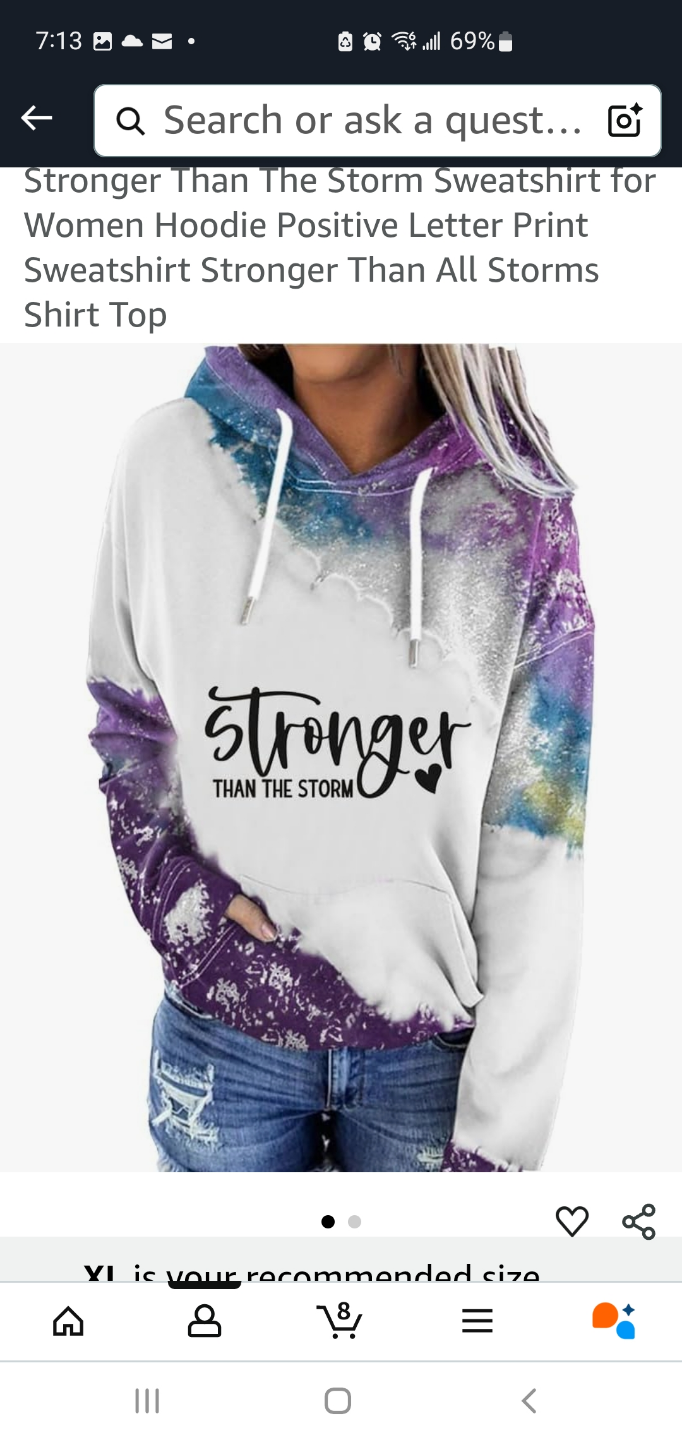 Women's Stronger Than The Storm Hoodie - photo 2