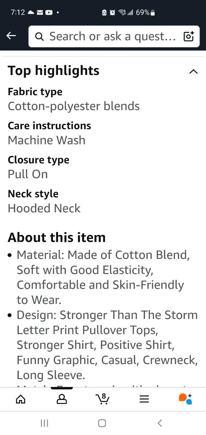 Women's Stronger Than The Storm Hoodie - photo 3