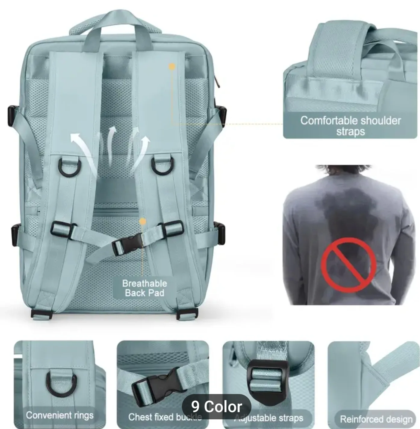 Expandable Travel Backpack - Royal Blue image indicator(7)