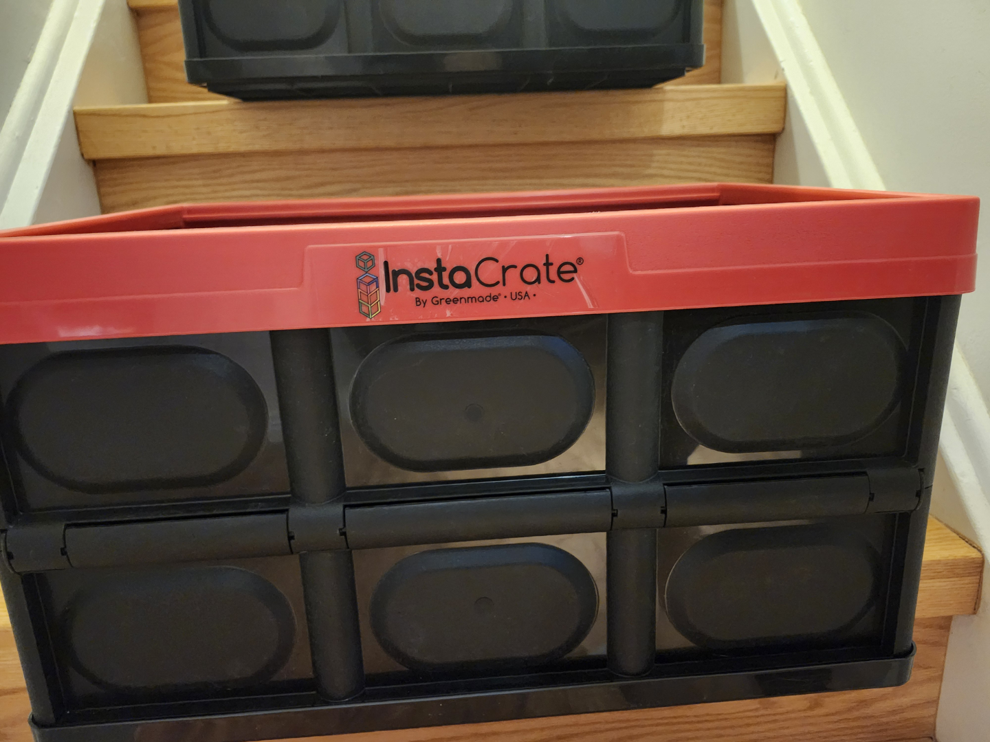 2 InstaCrate Collapsible Storage Crate - Red - photo 4