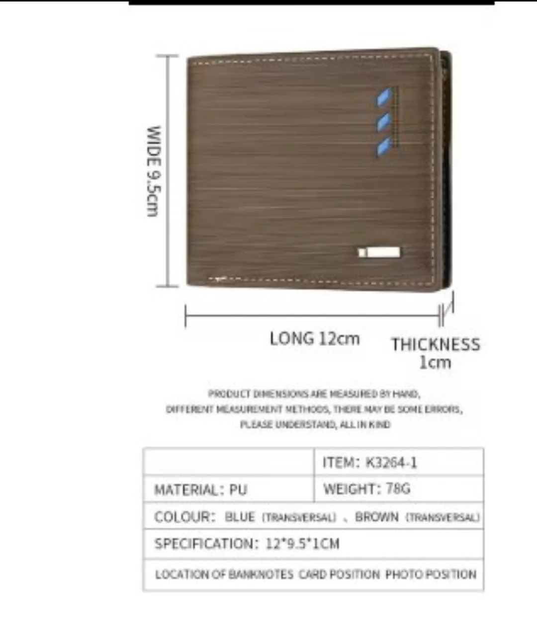 Men's Stripe Wallet  ID Credit Card Holder High Quality Leather image indicator(4)