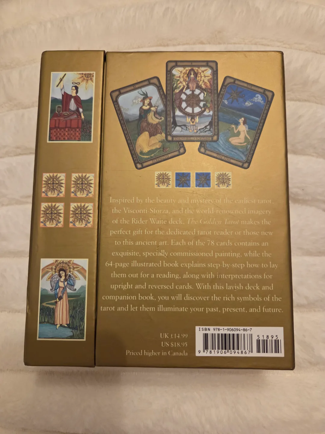 The Golden Tarot Deck in Box w Guidebook image indicator(2)