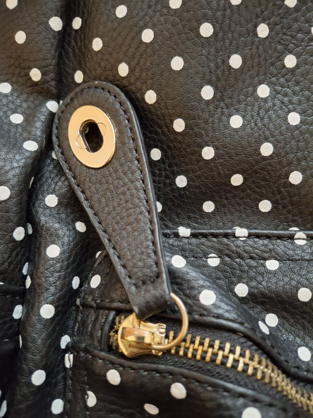 Black and White Polka Dot Backpack - photo 3