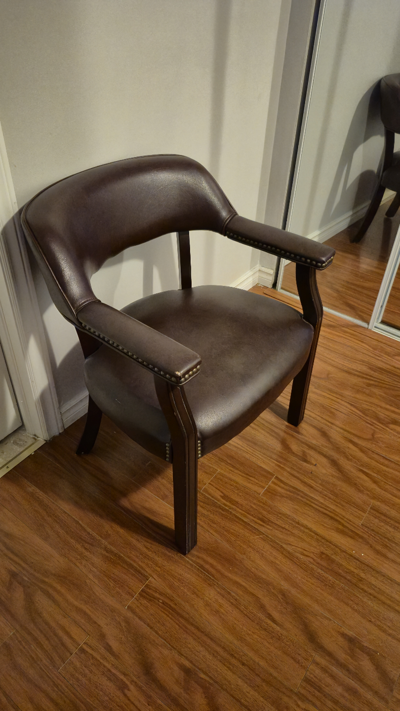 Brown Leather Armchair