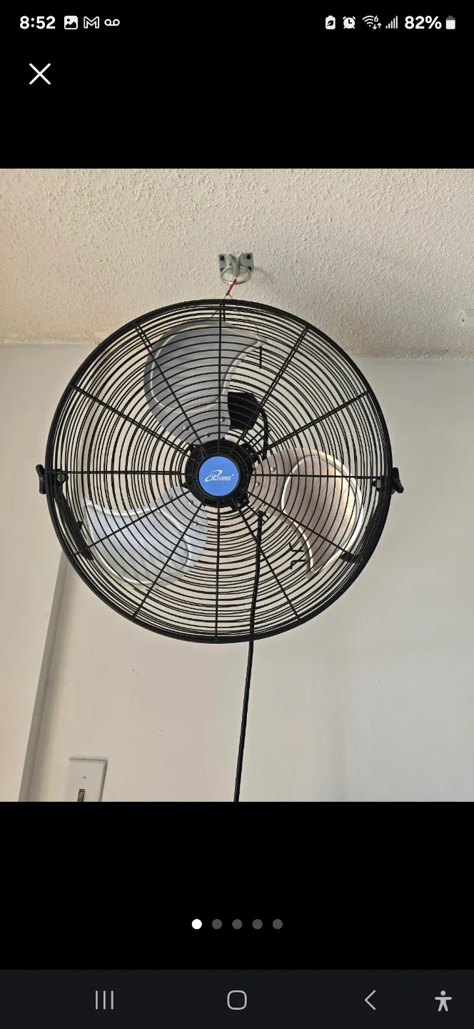 Ceiling Fan, Wall Mounted, Oscillating thumbnail