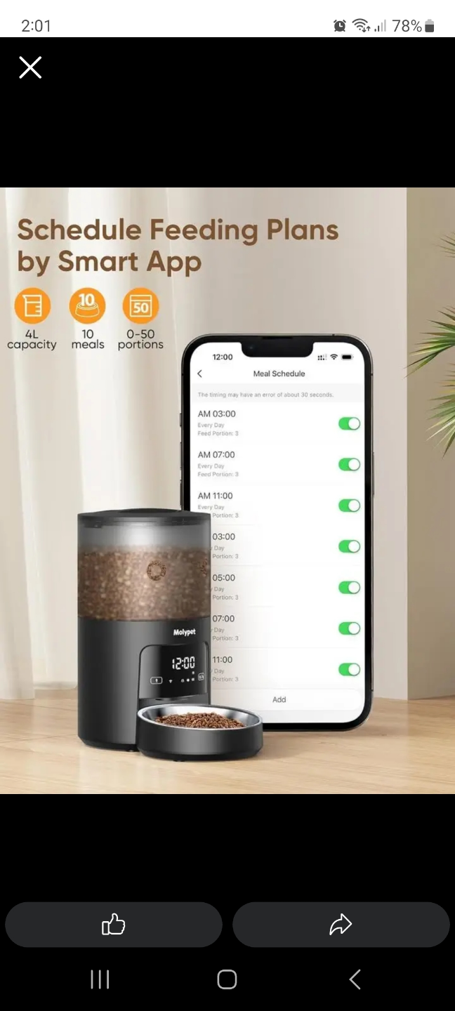 MolyPet F02W Smart WiFi Pet Feeder - photo 5