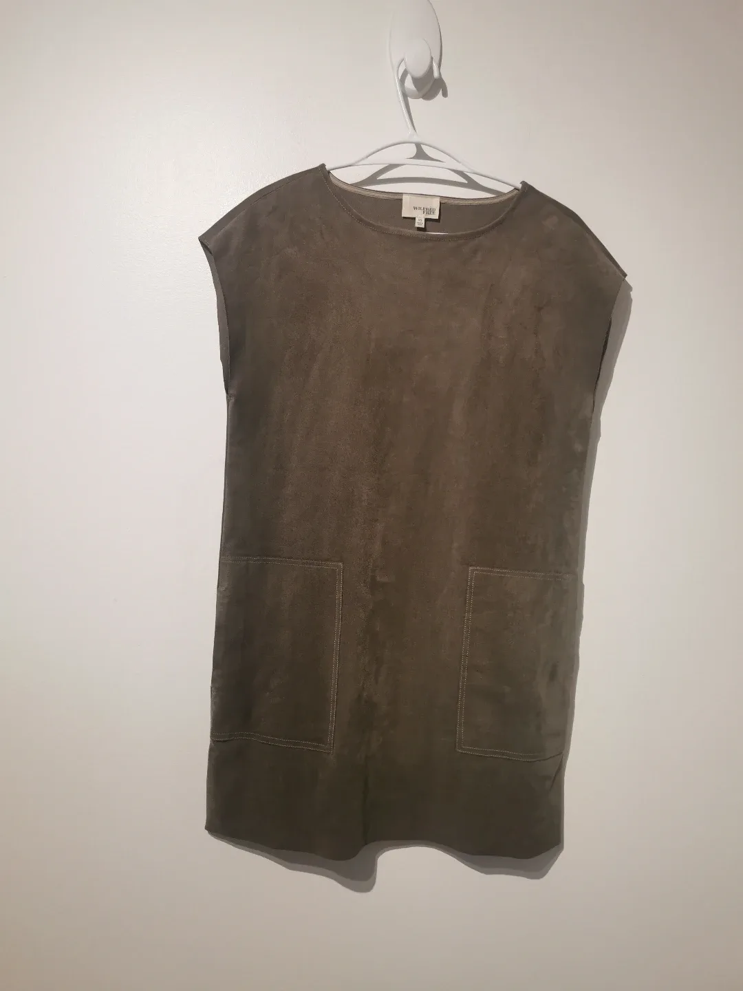 Wilfred Free Suede Mini Dress - Size XS oversized image indicator(3)