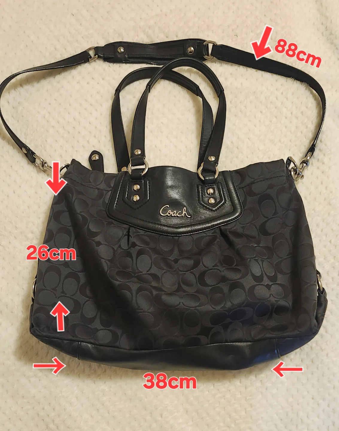 Coach Signature C Black  Bag thumbnail