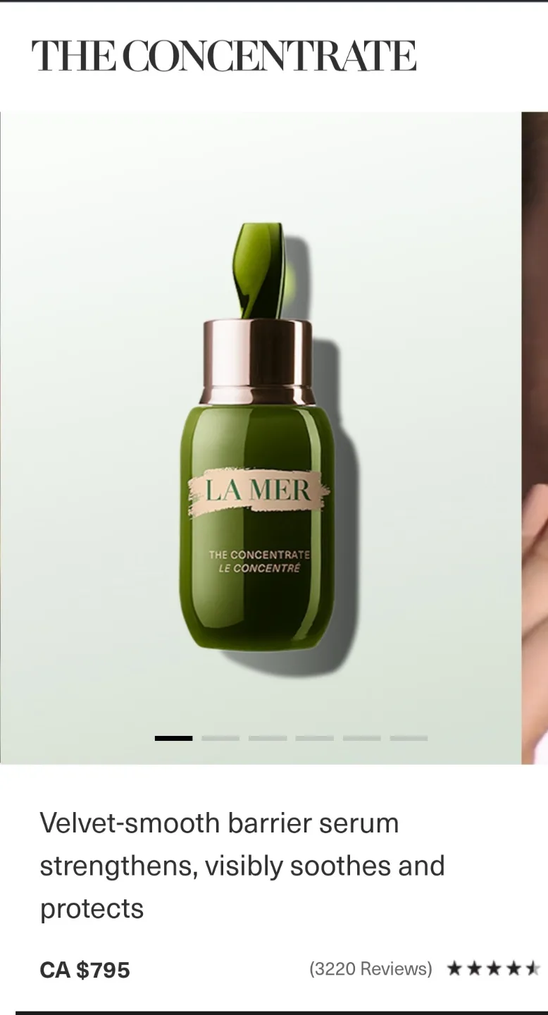 Brand New La Mer The Concentrate serum 50ml image indicator(2)