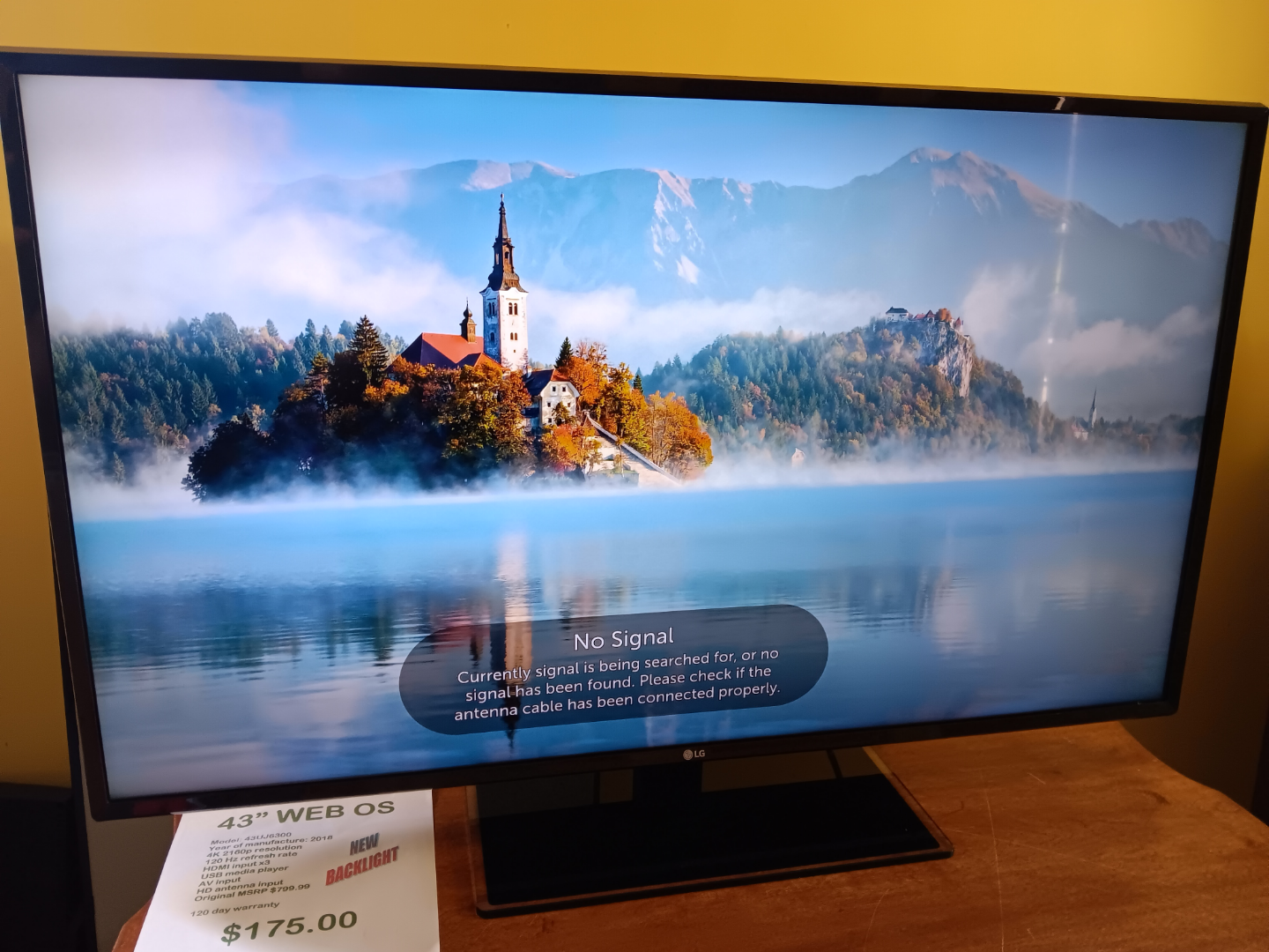 LG 43" smart tv