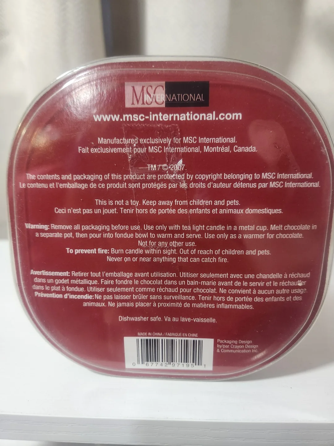 Joie Sweet Corner Chocolate Fondue Set Ceramic Candle image indicator(5)