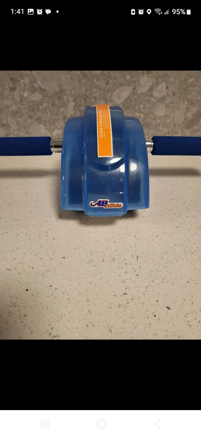 4 Wheels AB SLIDER Portable Fitness Exercise Roller. Light Wt image indicator(5)