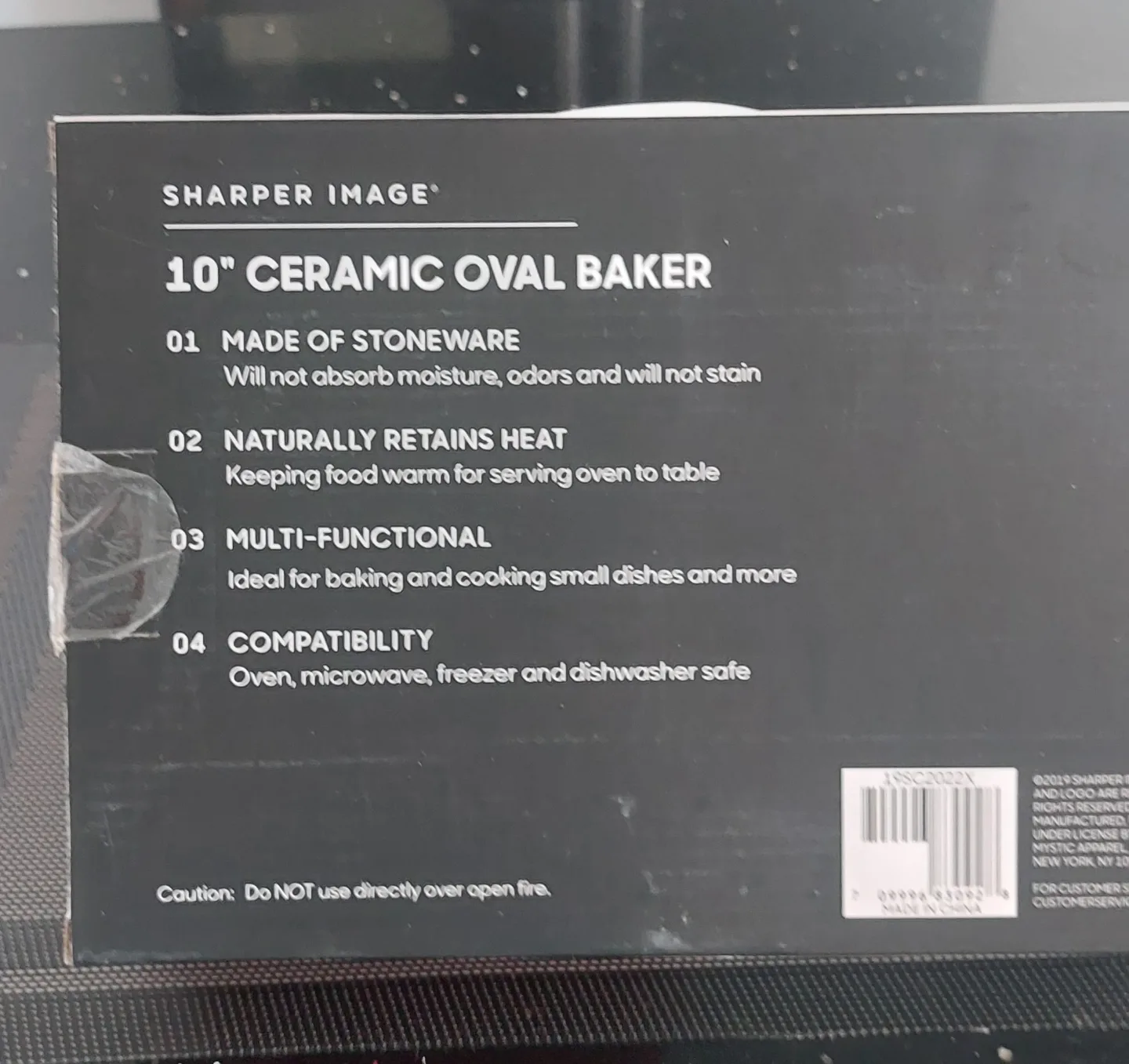 Sharper Image 10" Ceramic Oval Baker - Brand New in Box thumbnail