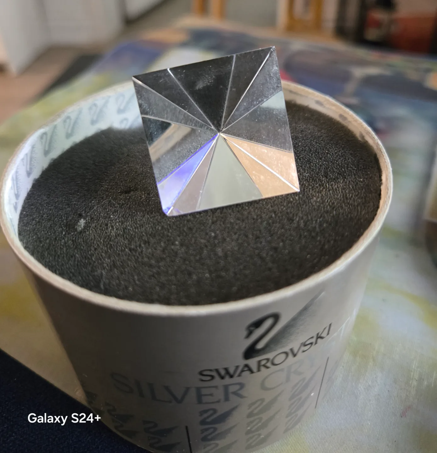 Swarovski Crystal Pyramid Paperweight image indicator(3)