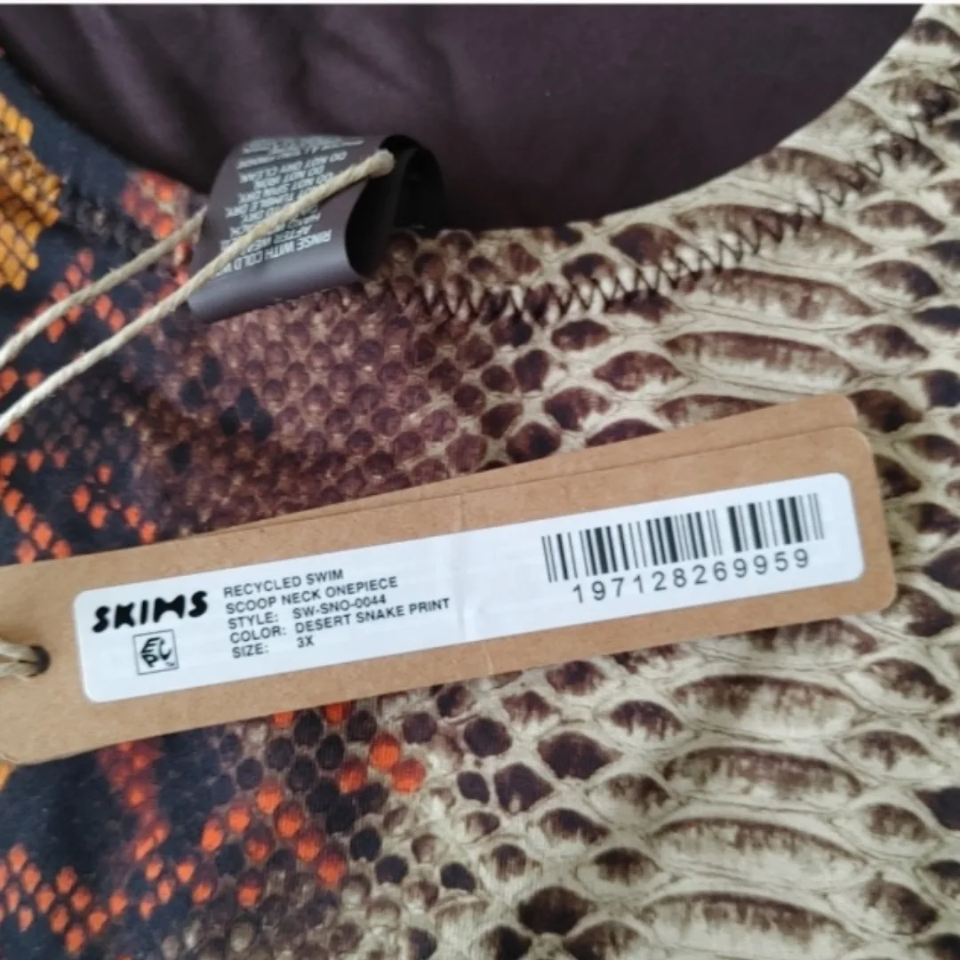 SKIMS Desert Snakeskin Print One Piece Swimsuit image indicator(6)