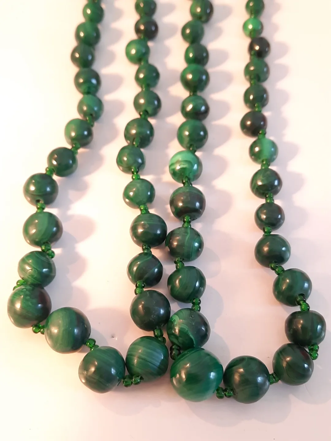 Malachite Beaded Necklace thumbnail
