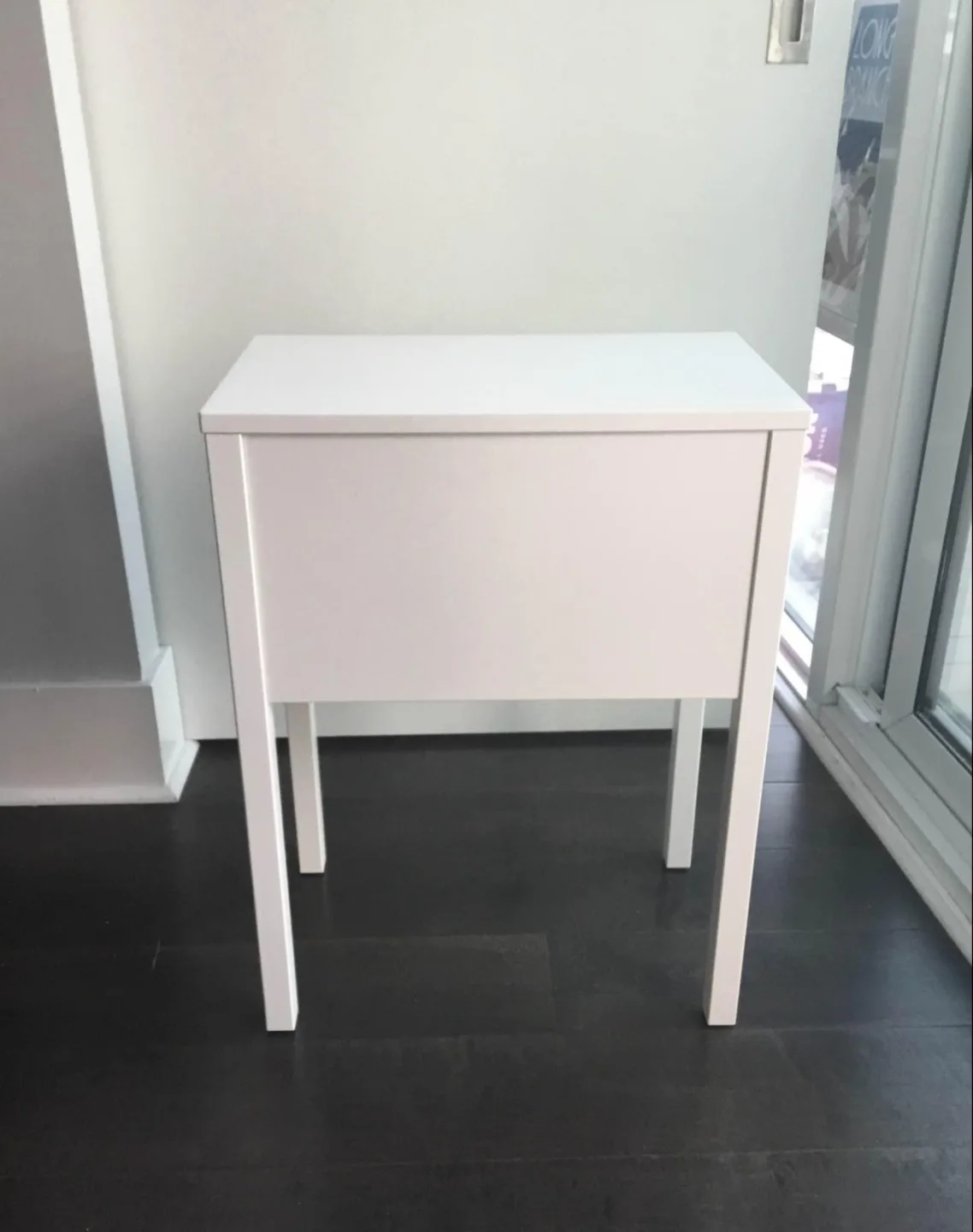 IKEA Nordli narrow nightstand bedside table image indicator(3)