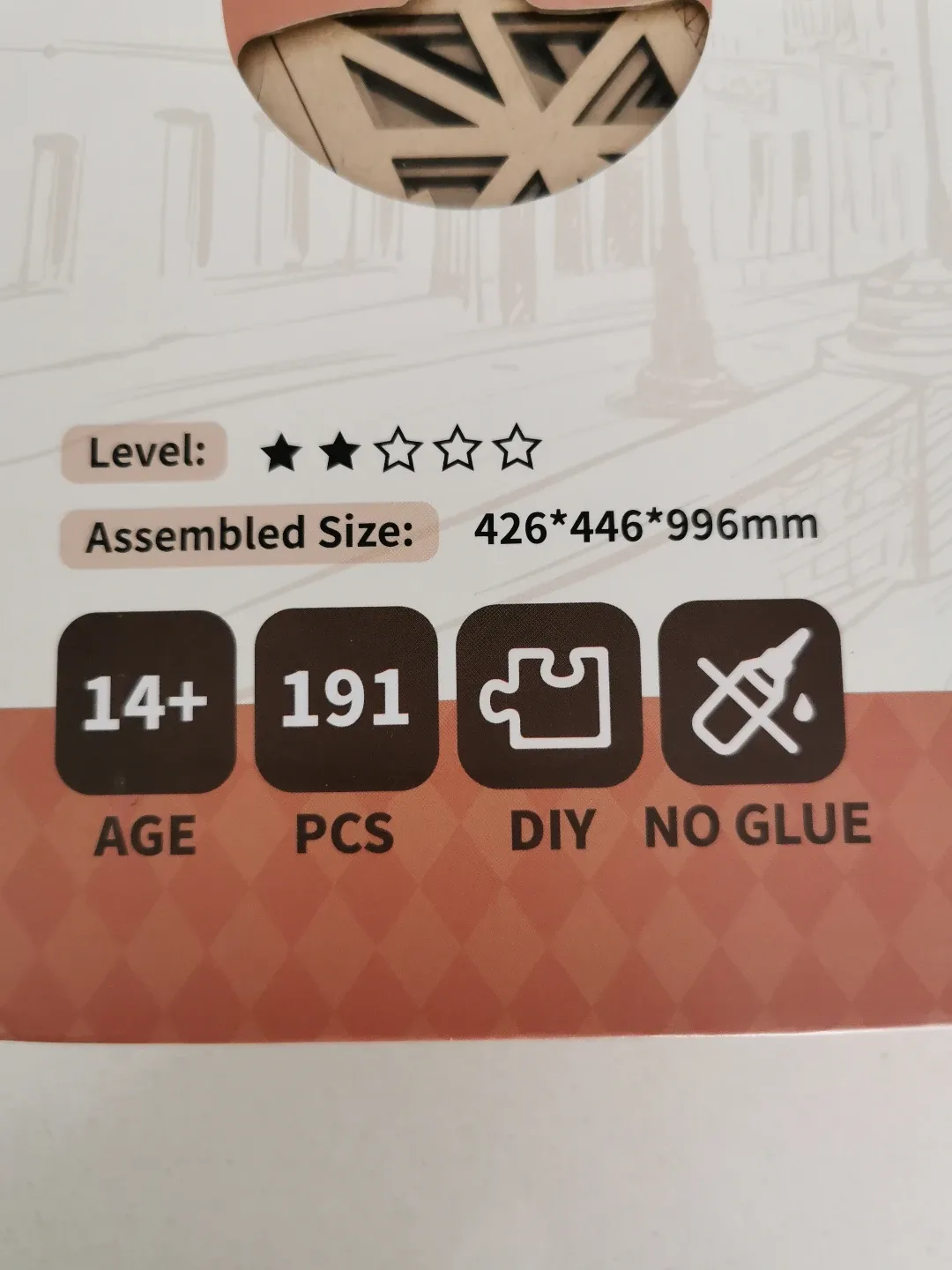 Rolife Eiffel Tower Plus 3D Wooden Puzzle image indicator(5)