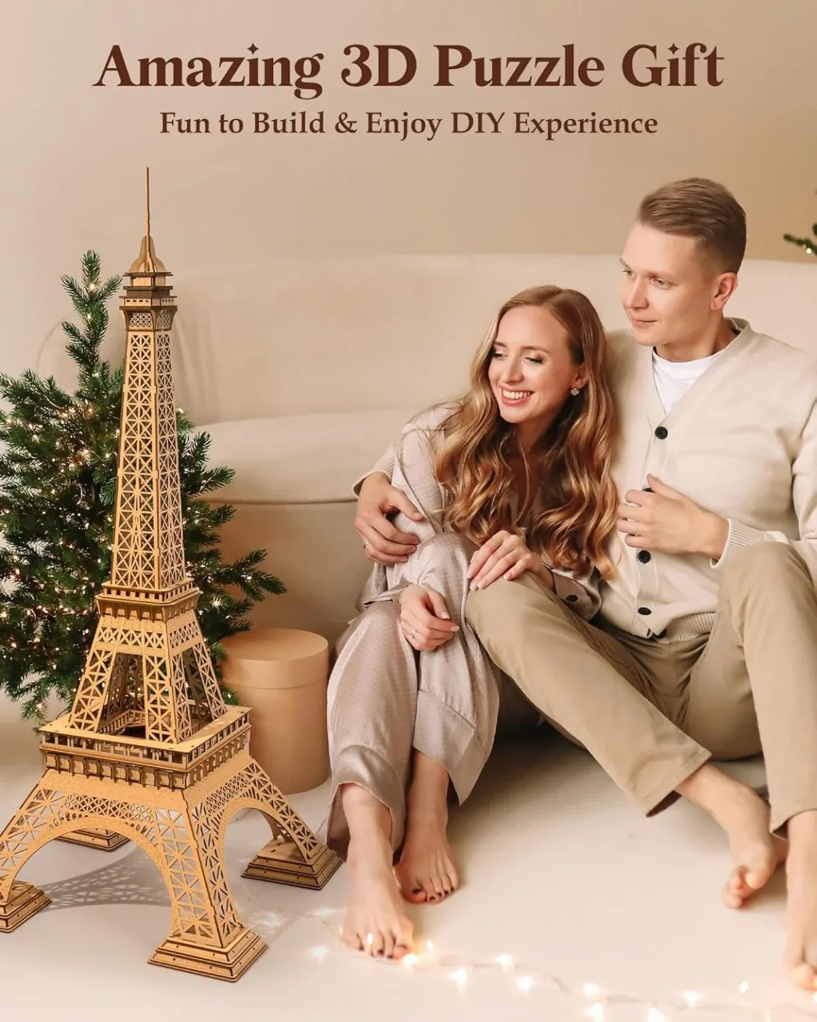 Rolife Eiffel Tower Plus 3D Wooden Puzzle image indicator(7)