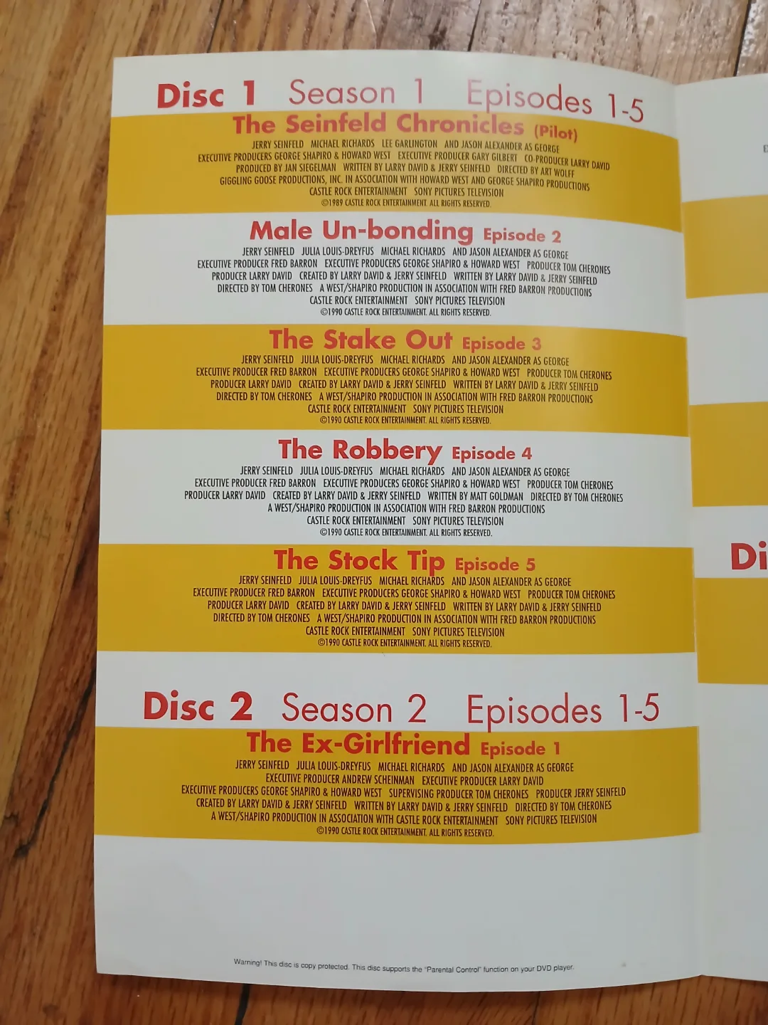 Seinfeld Seasons 1 & 2 DVD image indicator(6)