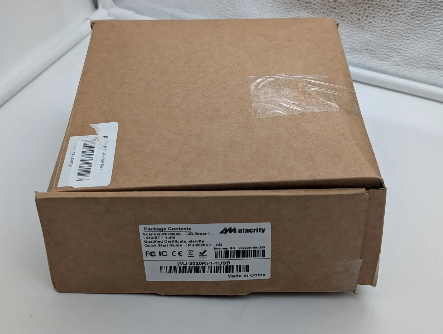🏒Alacrity MJ-2020R-1-USB Wireless Barcode Scanner thumbnail