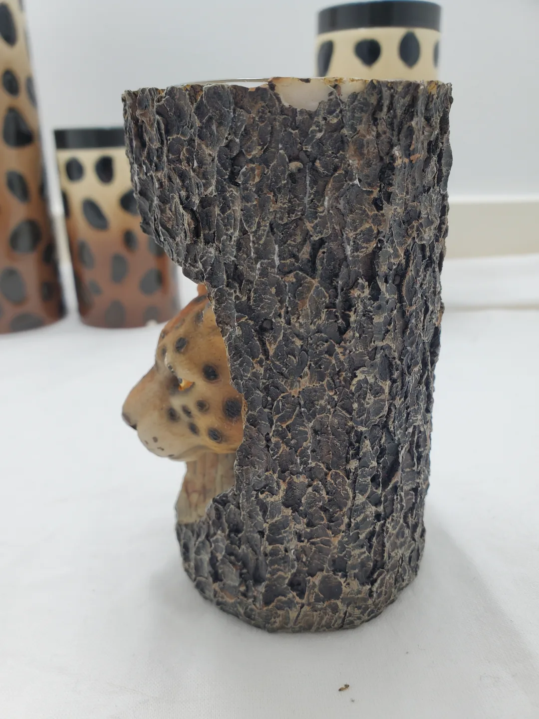 Cheetah Print Candle Holders 🏒 image indicator(4)