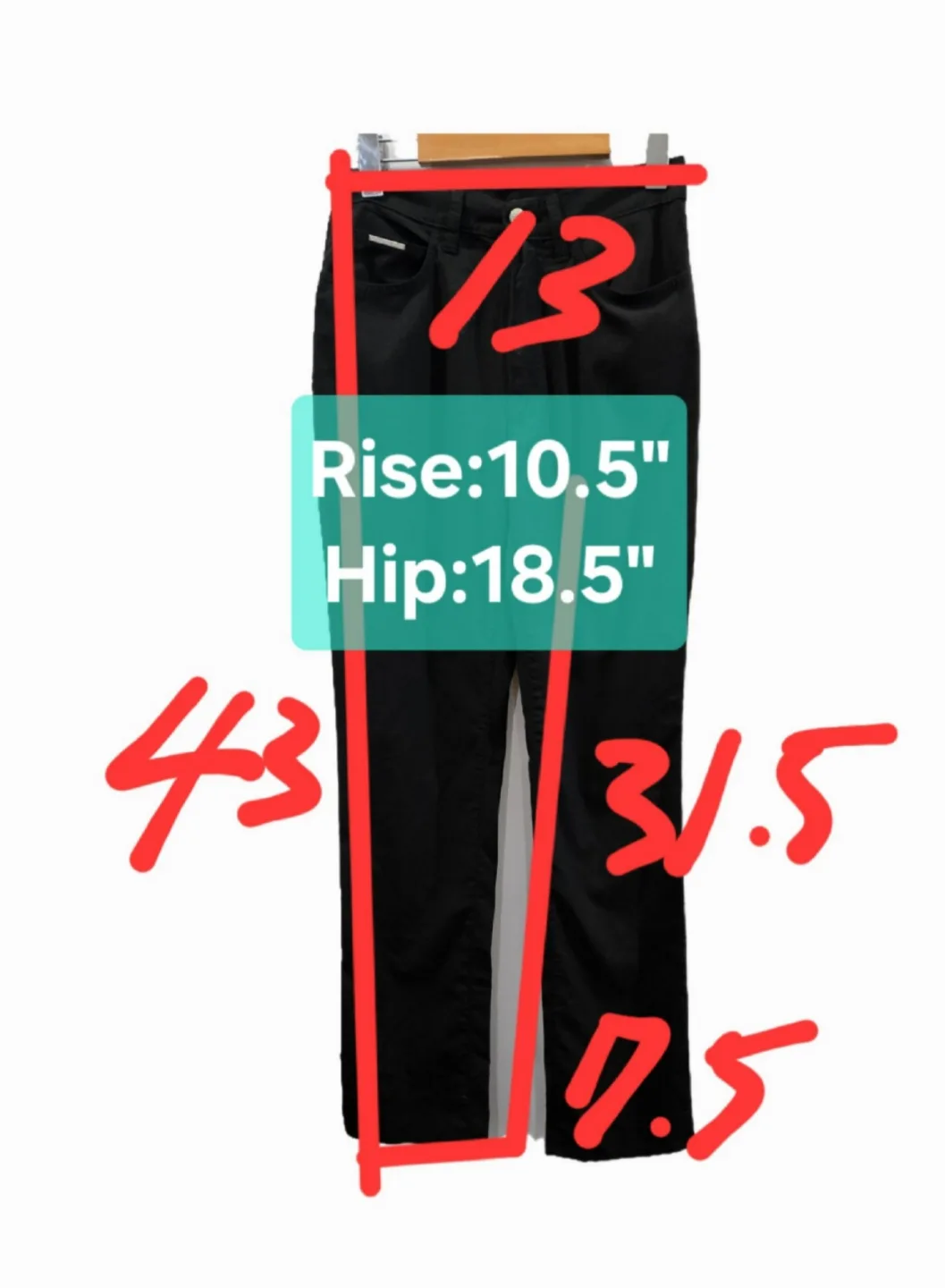 Vintage Valentino Jeans High-Rise Straight-Leg Size 26 image indicator(2)