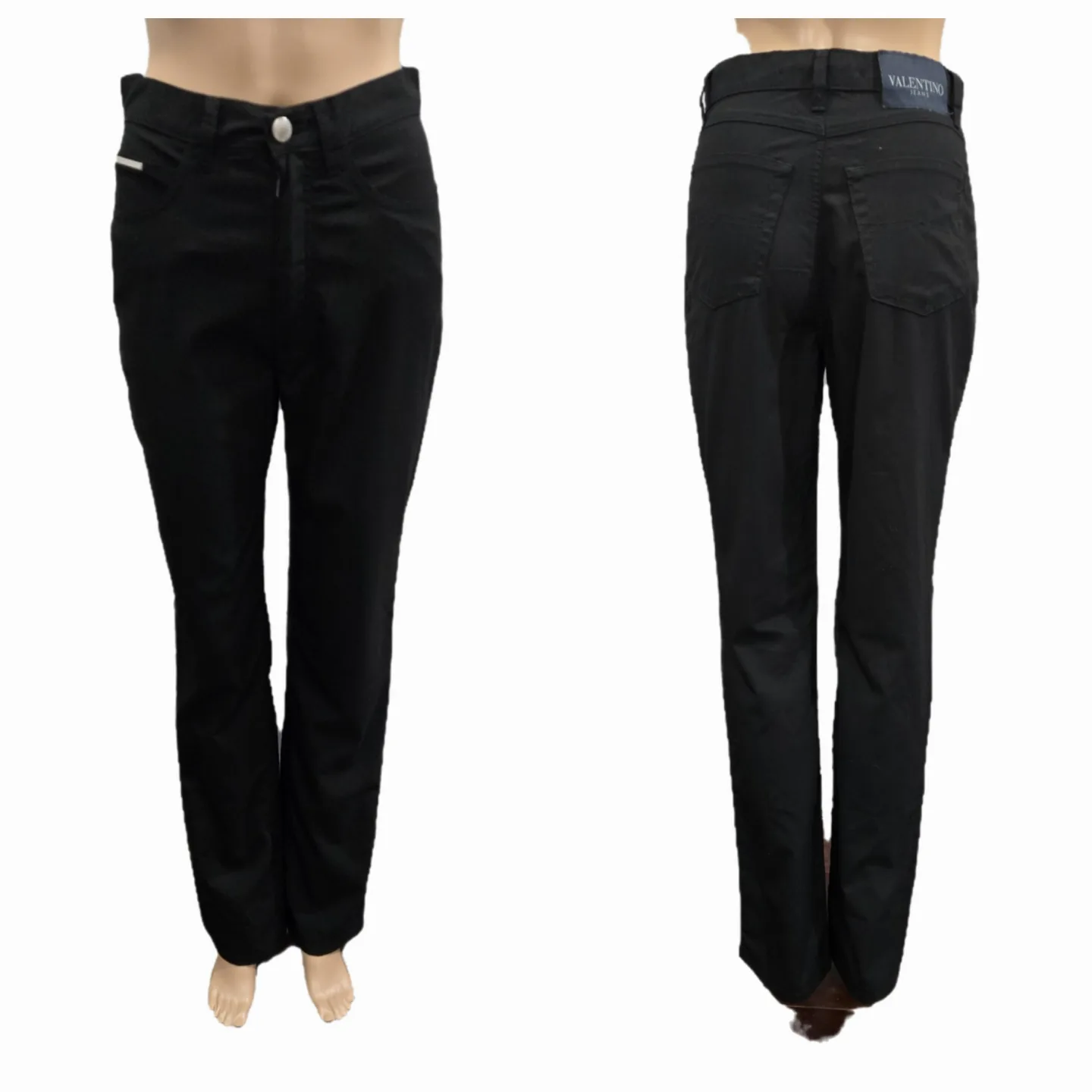 Vintage Valentino Jeans High-Rise Straight-Leg Size 26 image indicator(4)