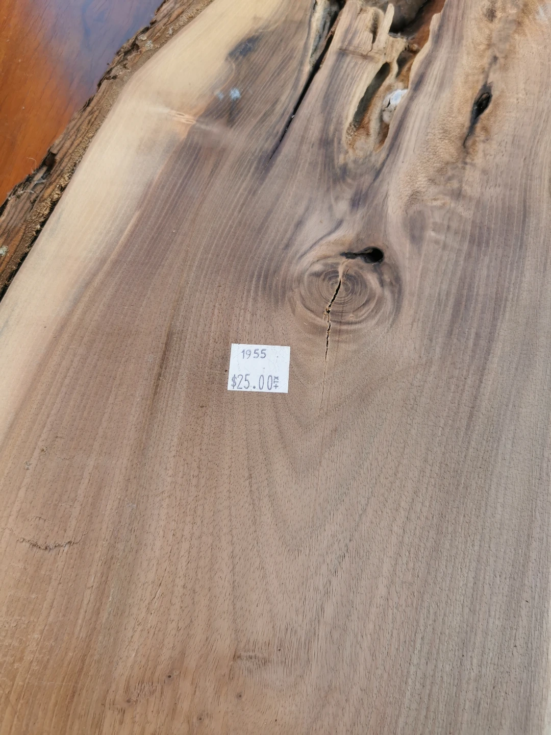3 pieces Live Edge Walnut Wood Slab - 1955 - photo 3
