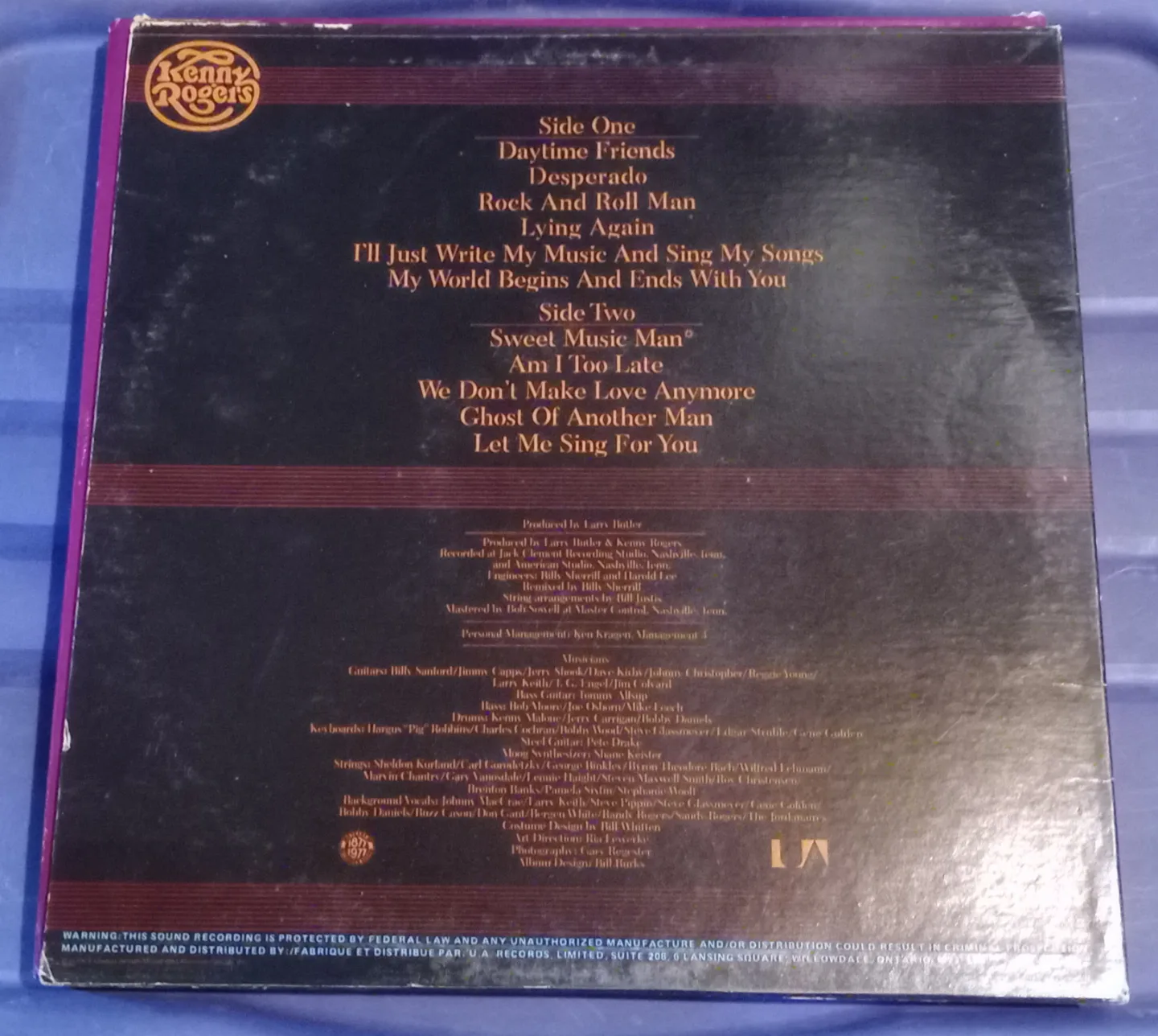 Kenny Rogers - Daytime Friends Vinyl Record Album image indicator(2)