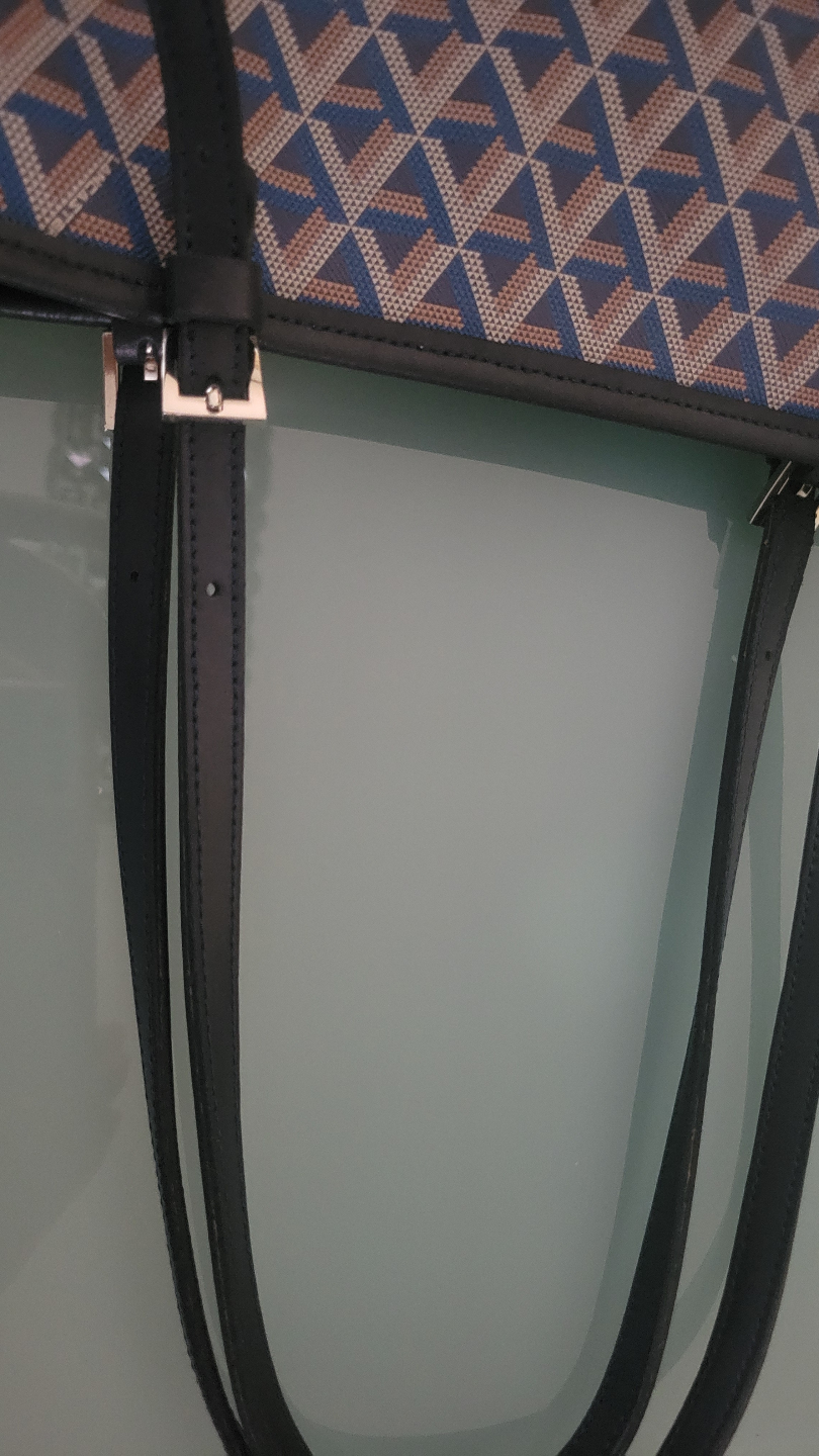 Lancaster Paris Tote Bag Blue and Beige - photo 5