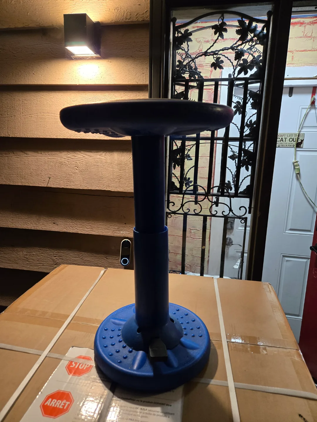 Blue Adjustable Height Kids Stool thumbnail