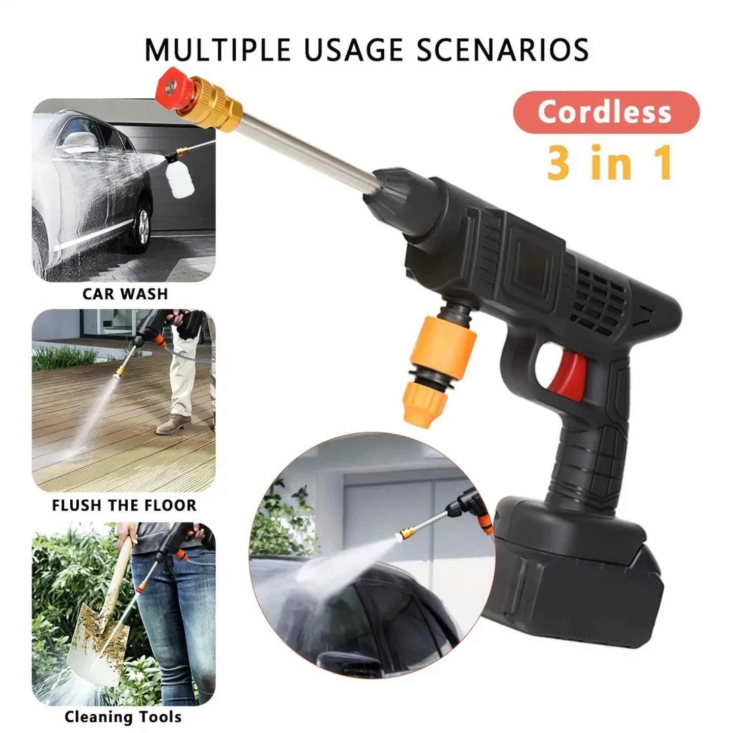 Cordless 3-in-1 Portable Power Washer image indicator(3)