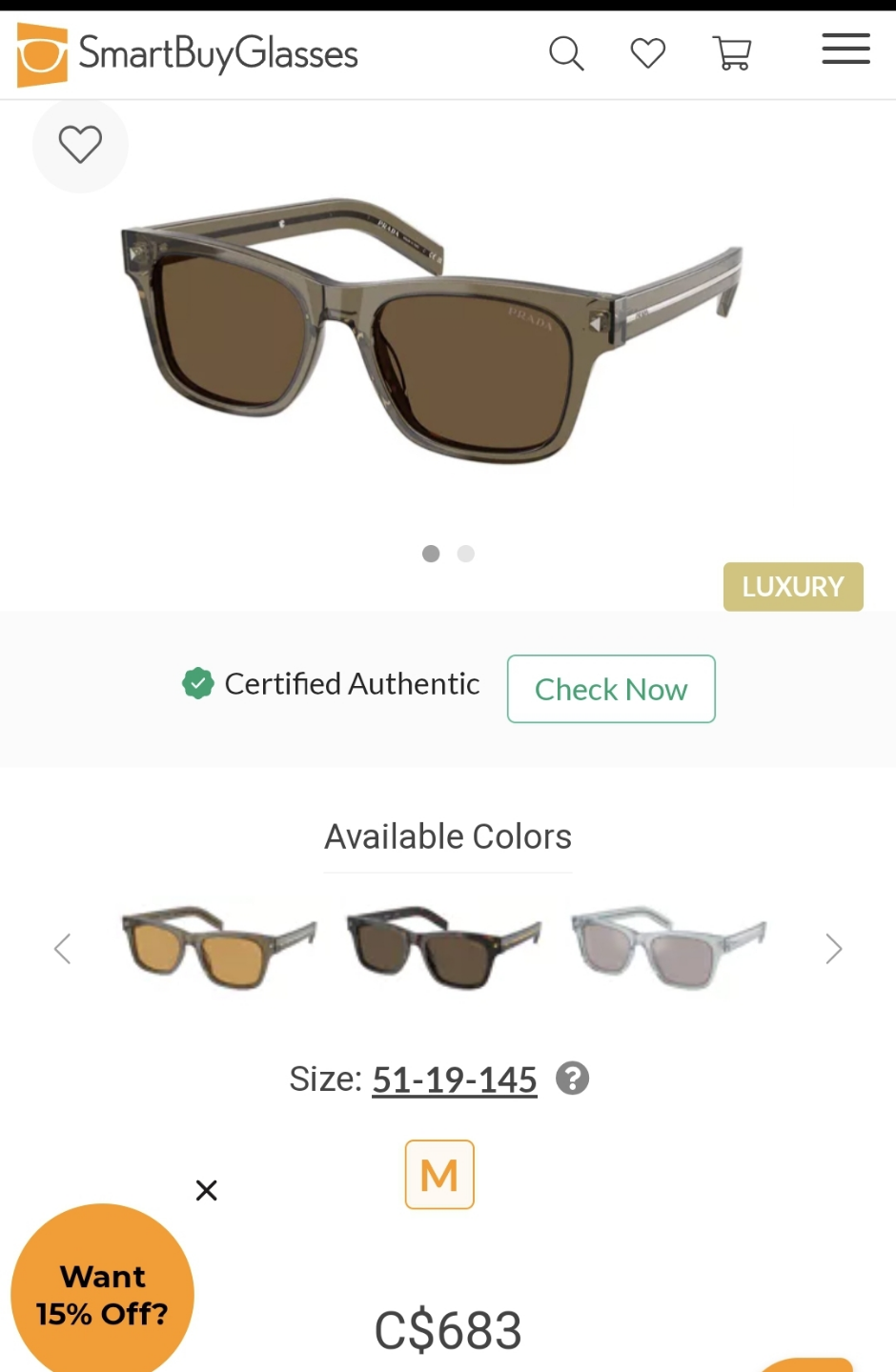 Authentic Prada Sunglasses