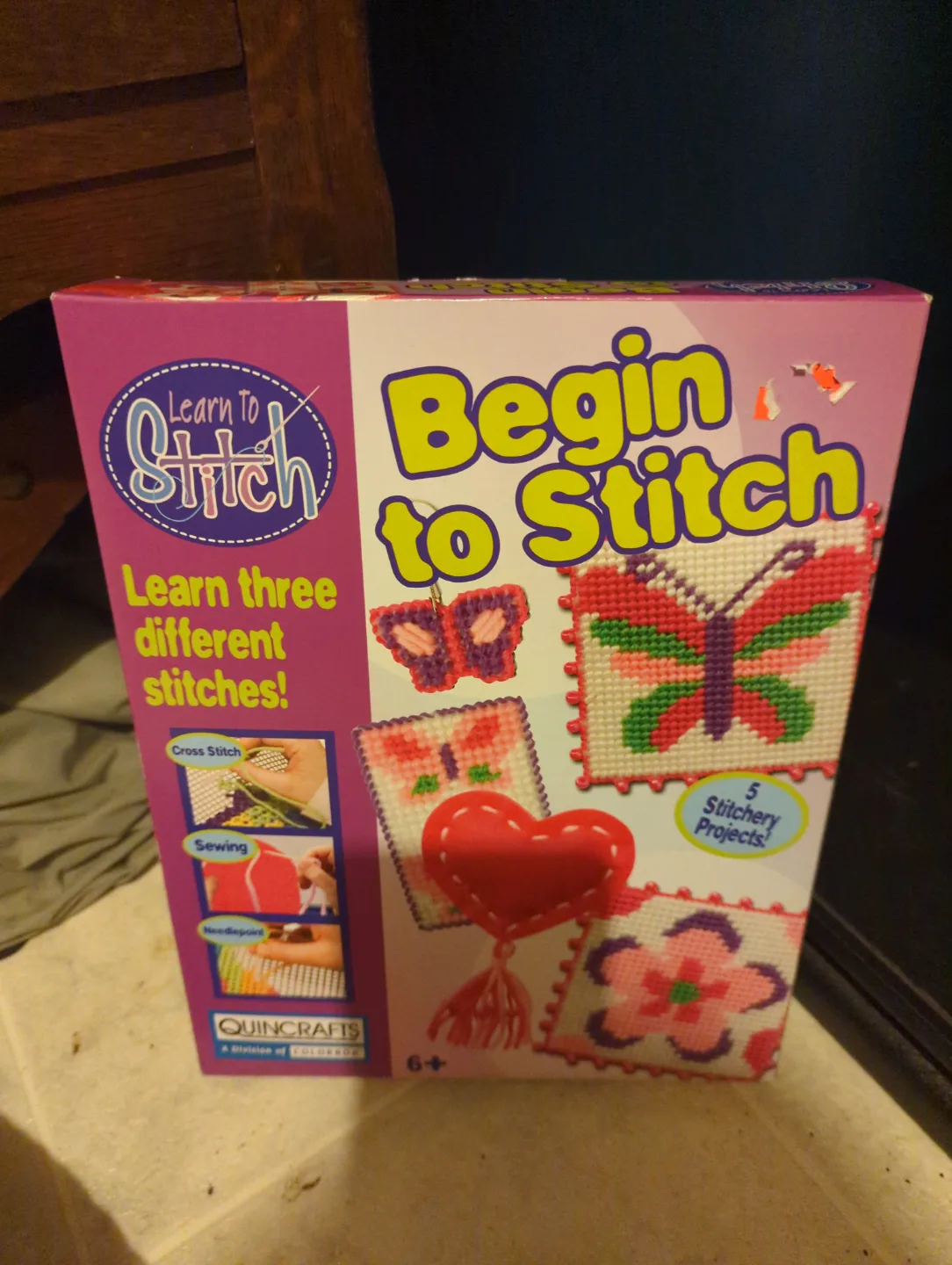 Begin to Stitch Craft Kit - Learn 3 Stitches! 🏒 thumbnail