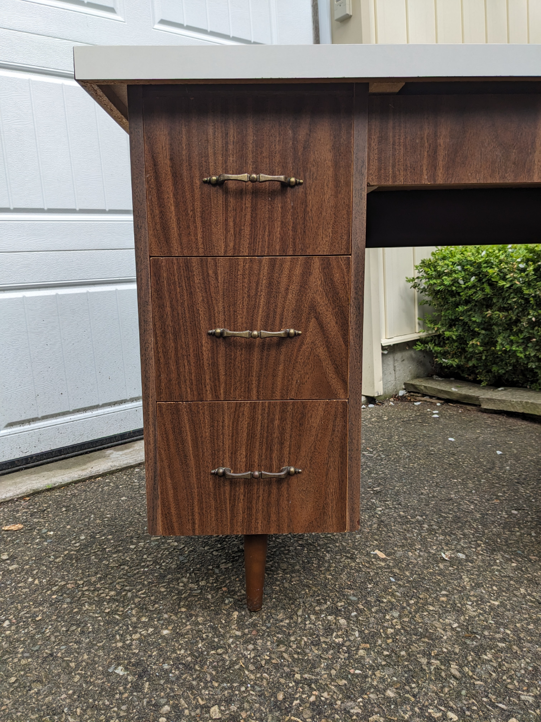 Vintage MCM World Map Desk - photo 4