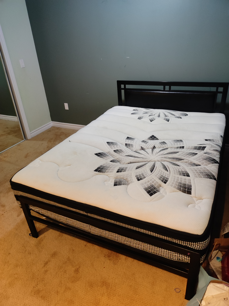 Queen Mattress and Metal Frame - photo 2