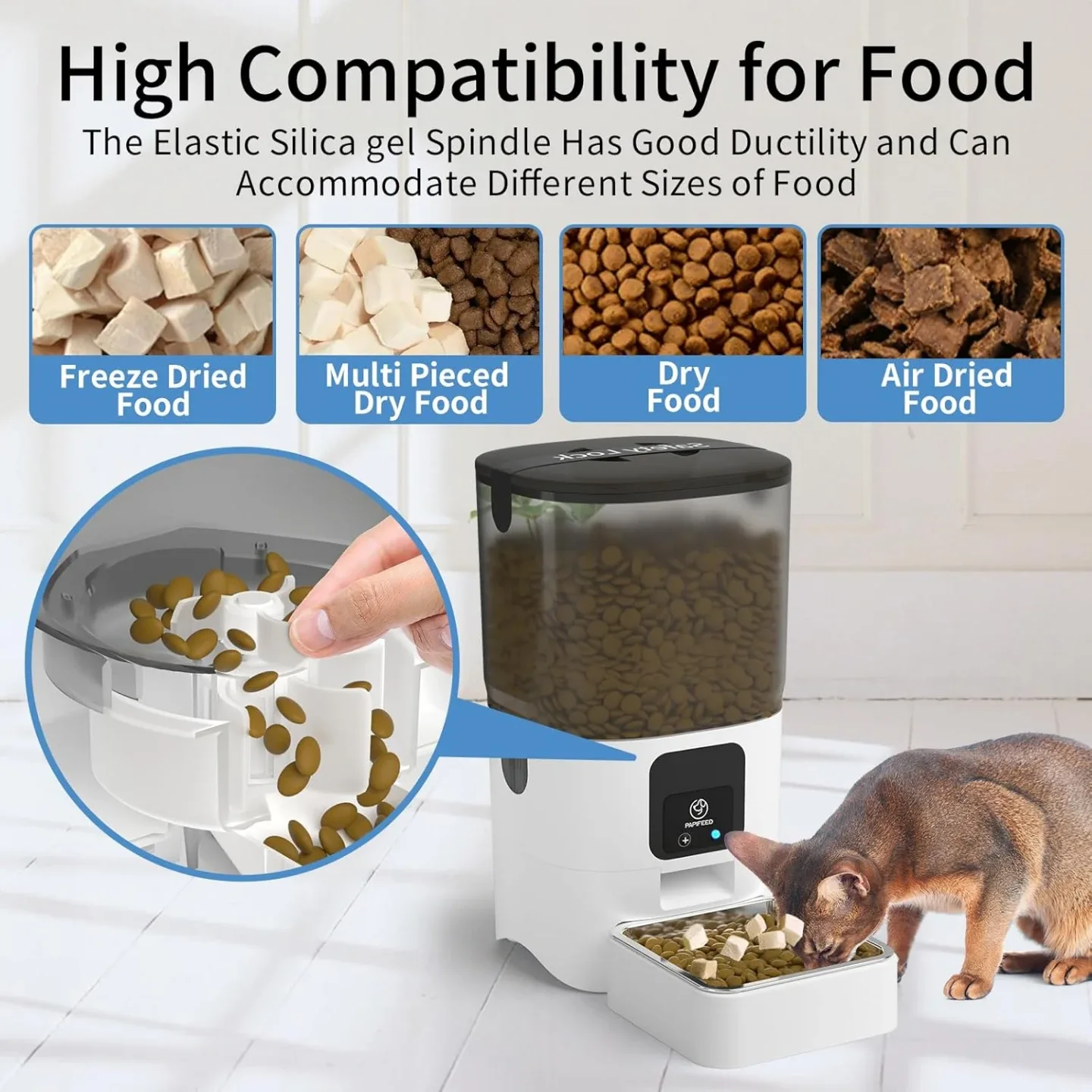 PAPIFEED Smart Pet Feeder - 6L Capacity image indicator(7)