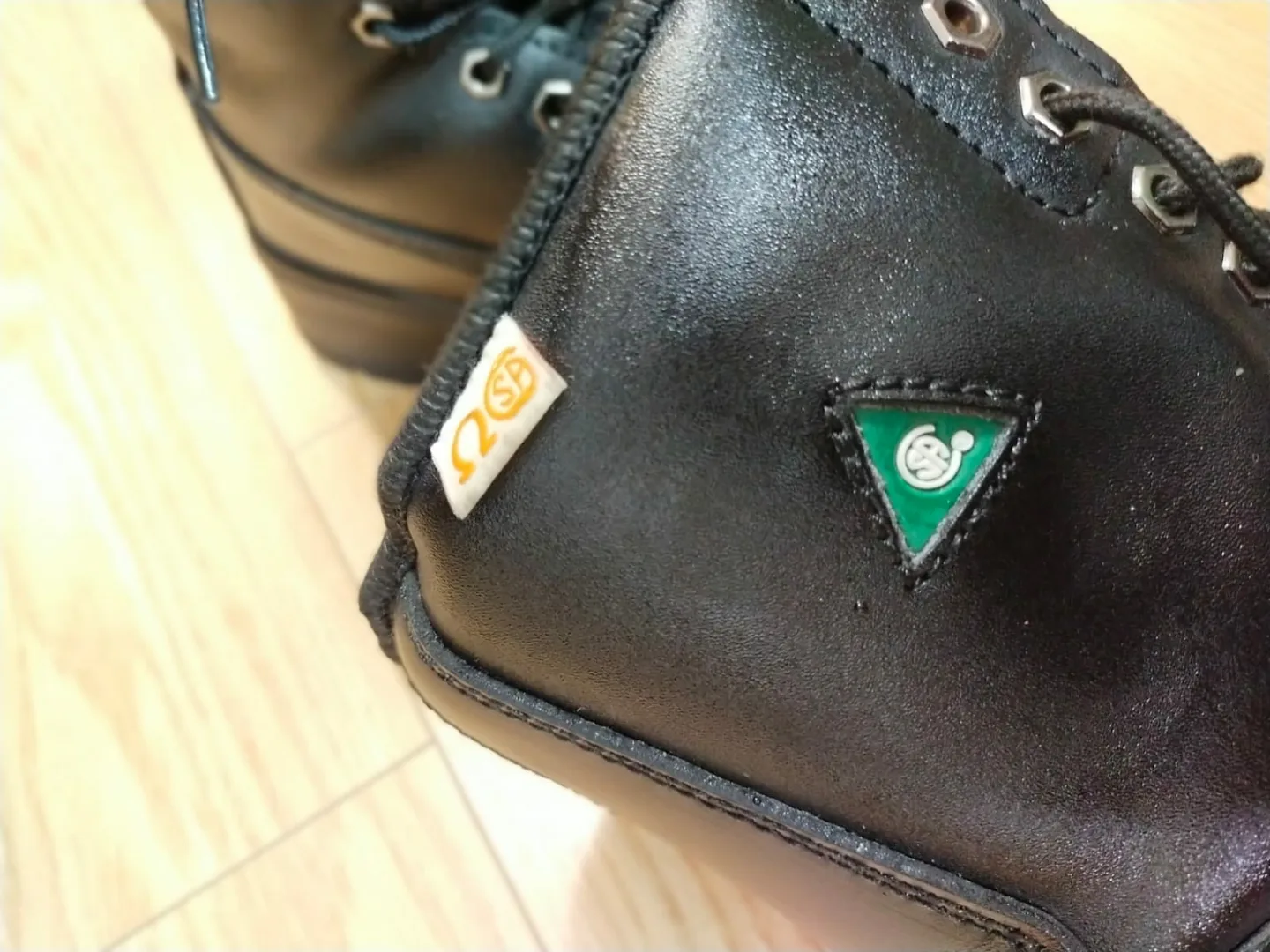 NAT'S Men's Black Leather Steel Toe Boots - Size 8.5 image indicator(3)