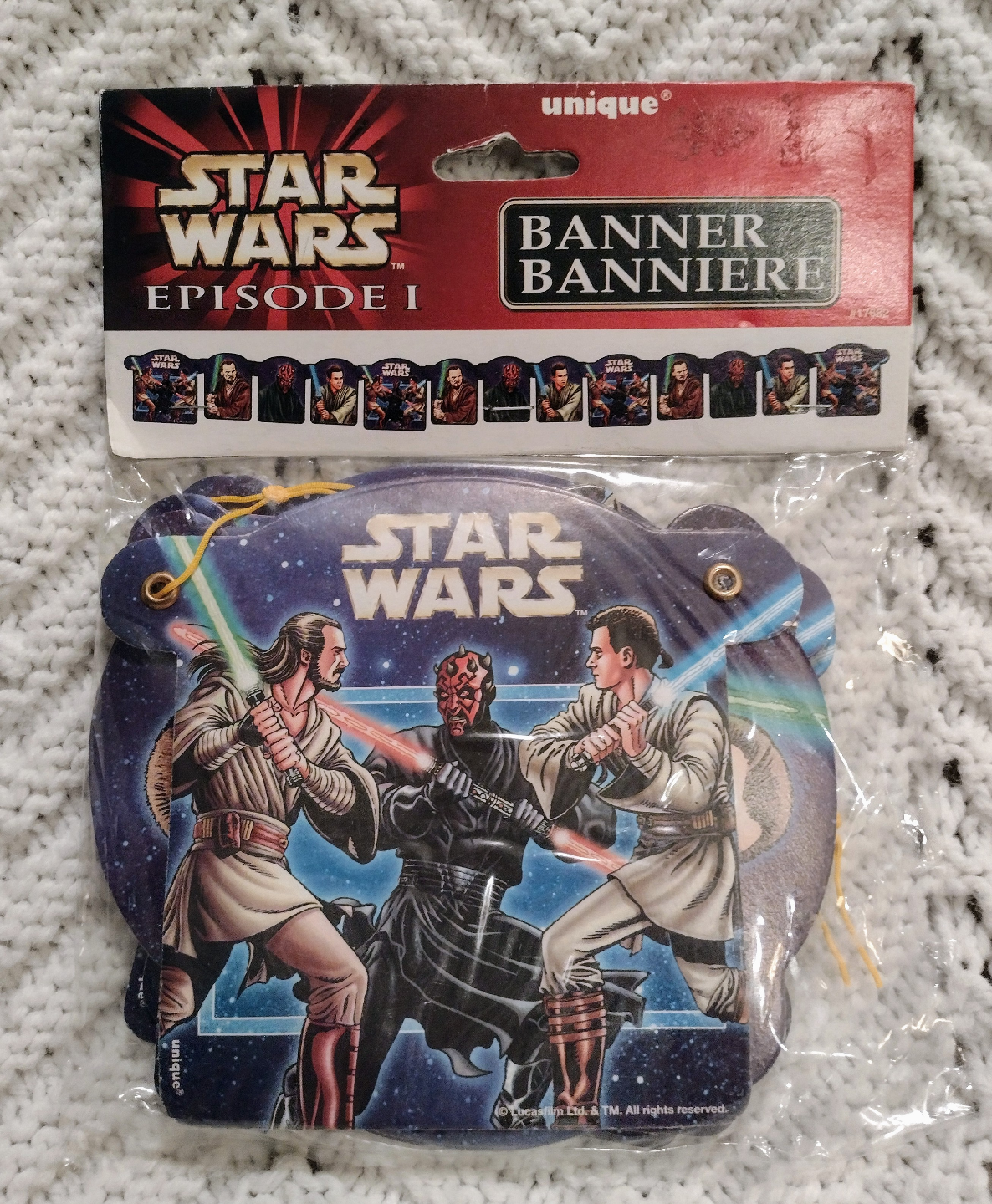 Star Wars Episode I Party Banner. NOS