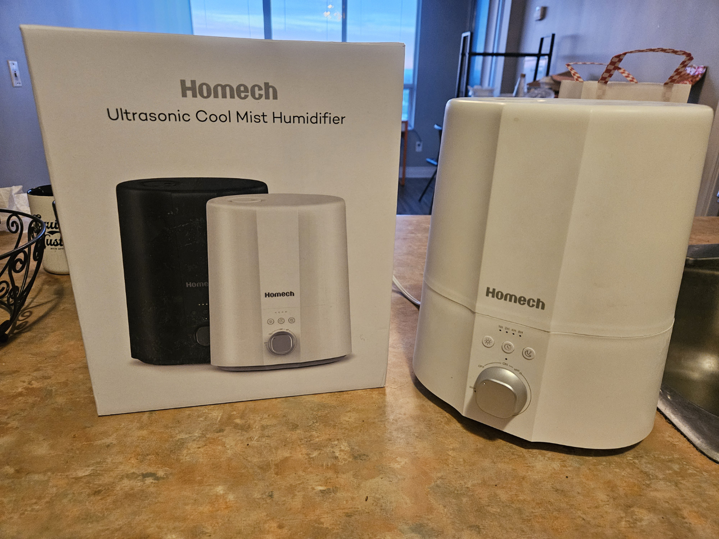 Homech Ultrasonic Cool Mist Humidifier