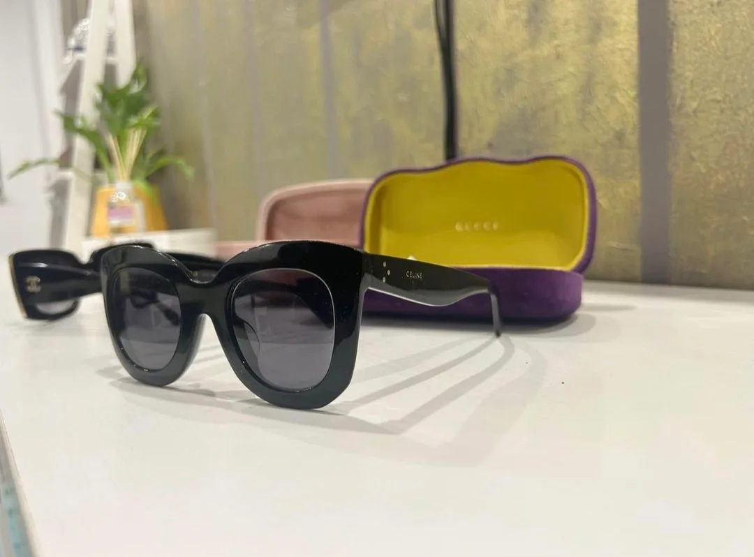 Celine Paris Sunglasses Black Square Frame thumbnail