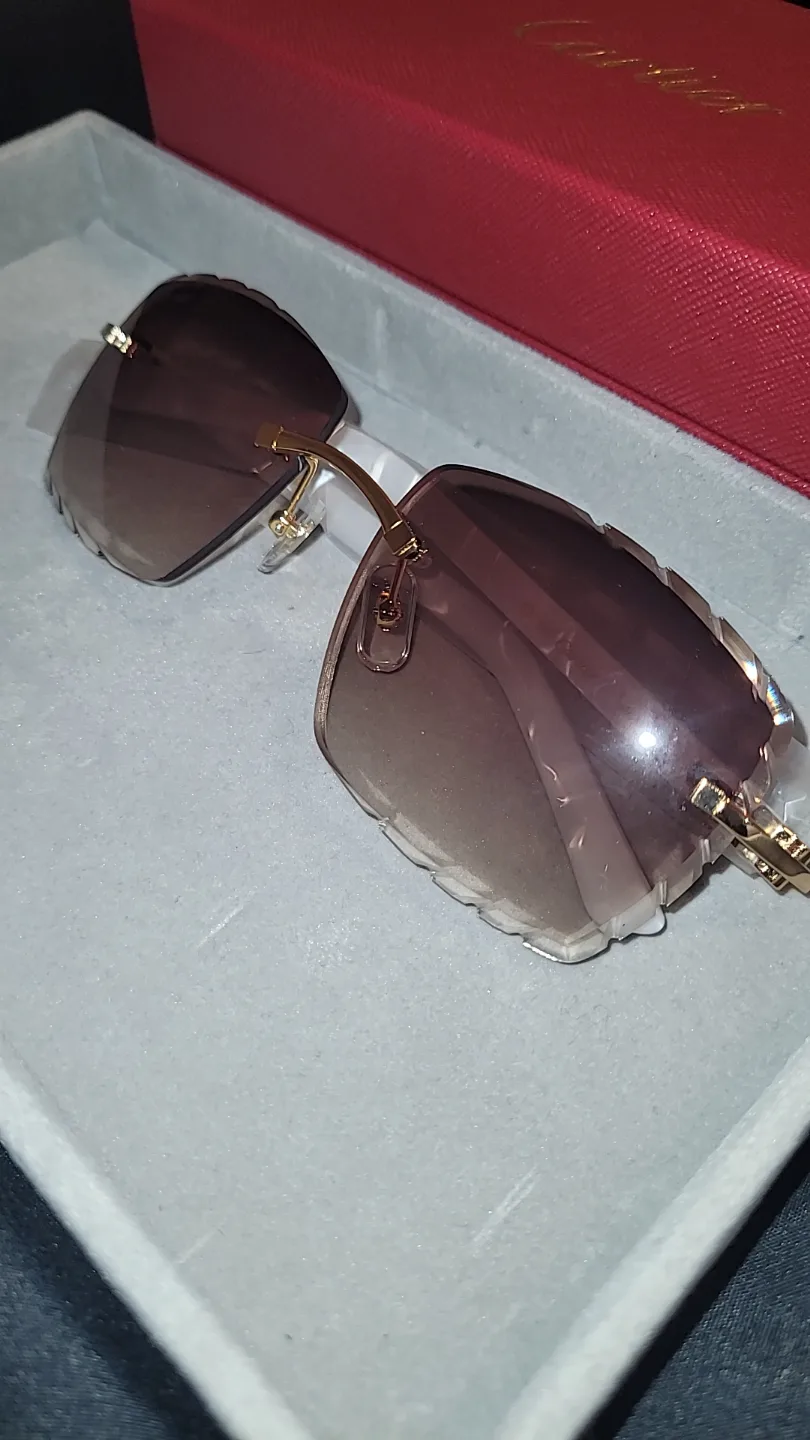Cartier Sunglasses - Brown lens White Acetate thumbnail