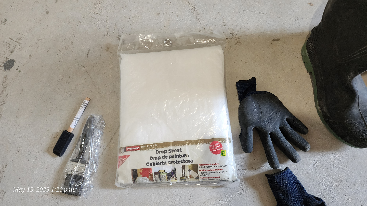 Painting Supplies Bundle: Drop Sheet, Gloves, Boots & Brushes🏒 - photo 2