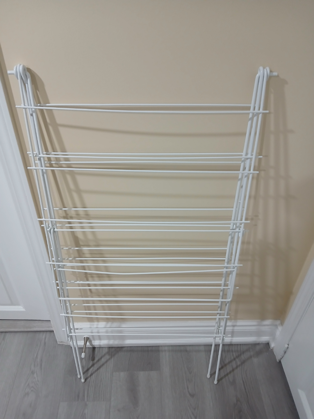 White Foldable Clothes Drying Rack - photo 3
