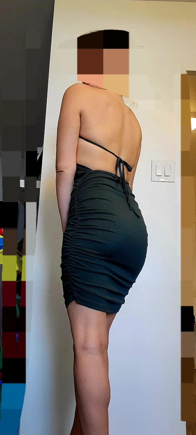 Dark Green Halter Neck Mini Dress image indicator(2)