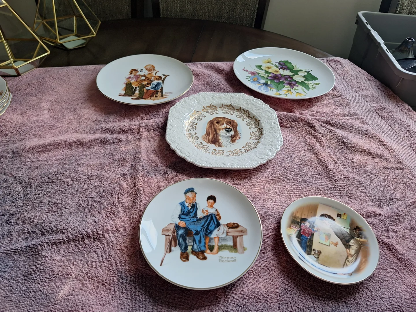 Set of 5 Norman Rockwell Collector Plates thumbnail