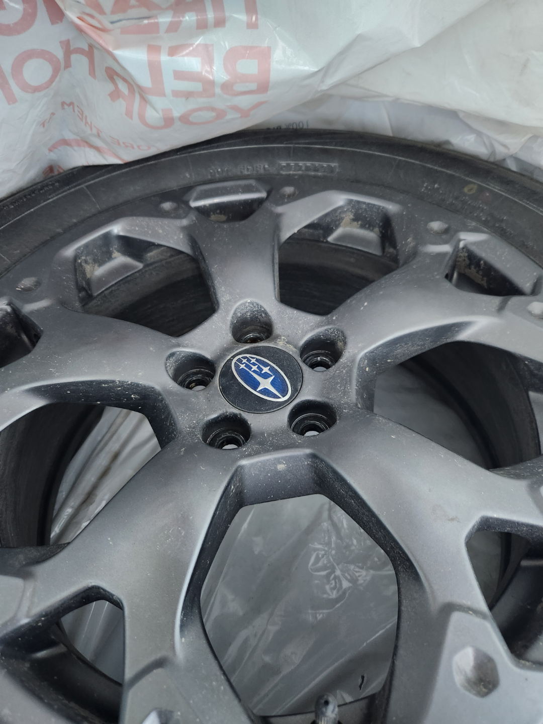 Subaru 17" Alloy Wheels with Yokohama Tires