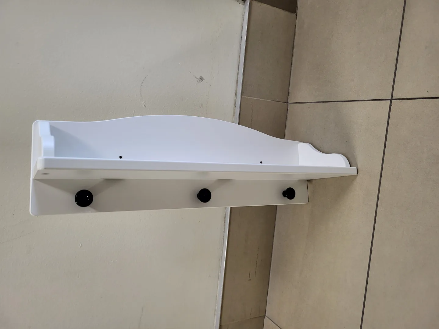 IKEA SOL GUL 11333 White Shelf with Hanging Knobs image indicator(2)