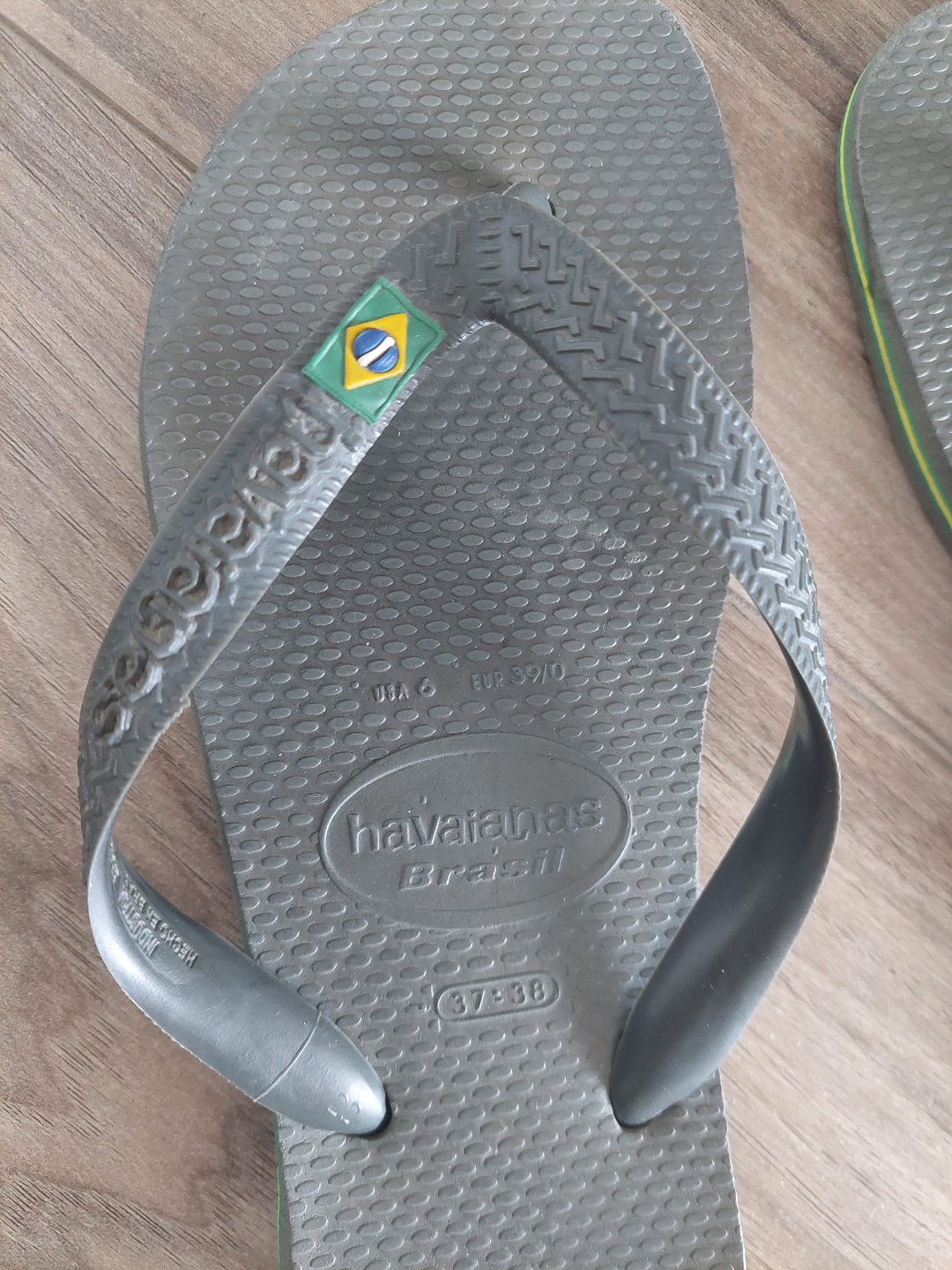 Havaianas Brazil Flip-Flops - Grey - Size 37/38 - photo 2